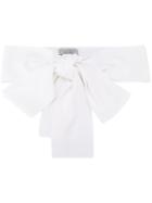 D.exterior Bow Detail Belt, Women's, White, Polyamide/viscose