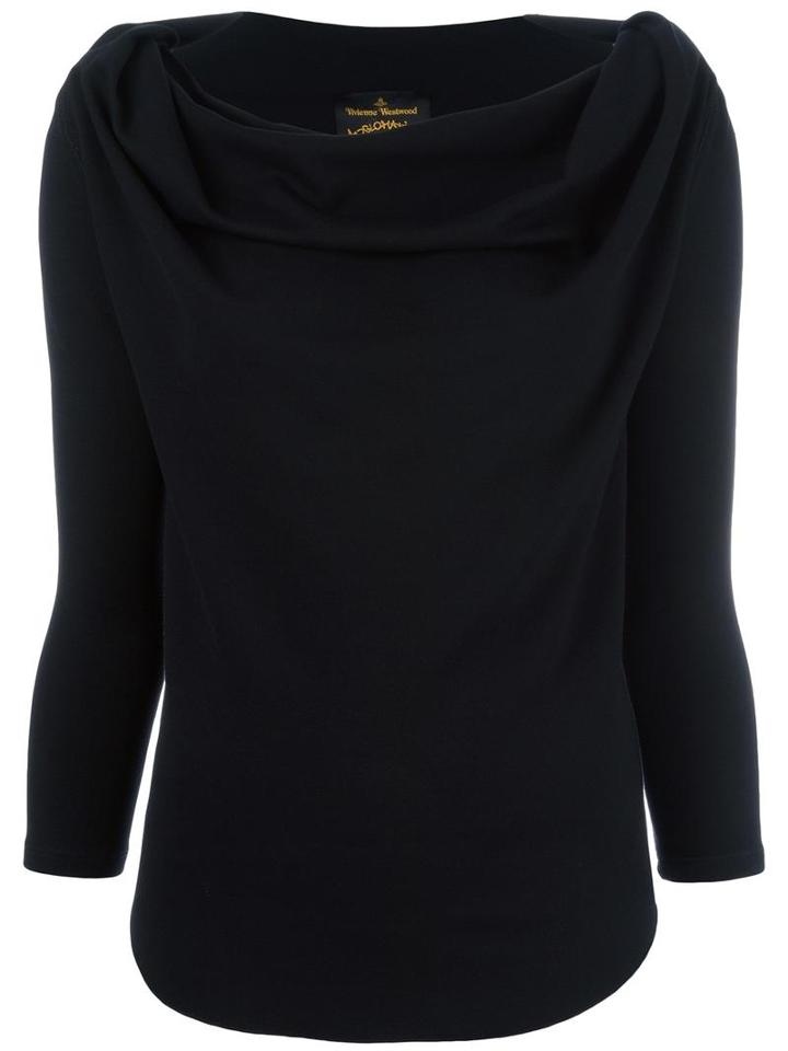 Vivienne Westwood Anglomania Amber Blouse, Women's, Size: Large, Black, Polyamide/viscose/spandex/elastane