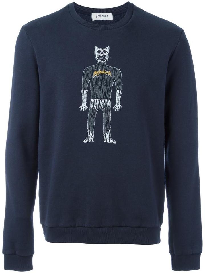 Jimi Roos 'super' Sweatshirt, Men's, Size: Xs, Blue, Cotton