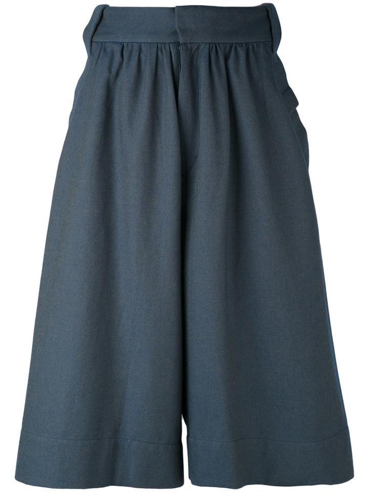 Reality Studio - Tong Shorts - Women - Cotton - S, Blue, Cotton