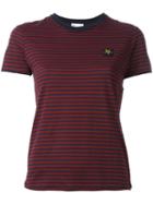Red Valentino Striped T-shirt, Women's, Size: Medium, Blue, Cotton