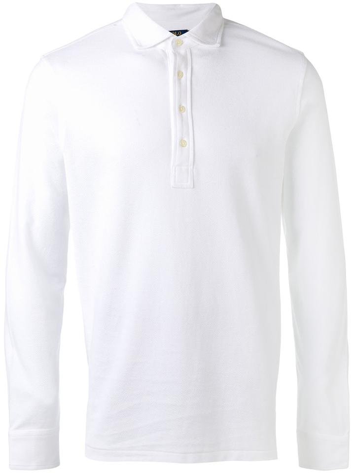 Polo Ralph Lauren - Longsleeved Polo Shirt - Men - Cotton - Xxl, White, Cotton