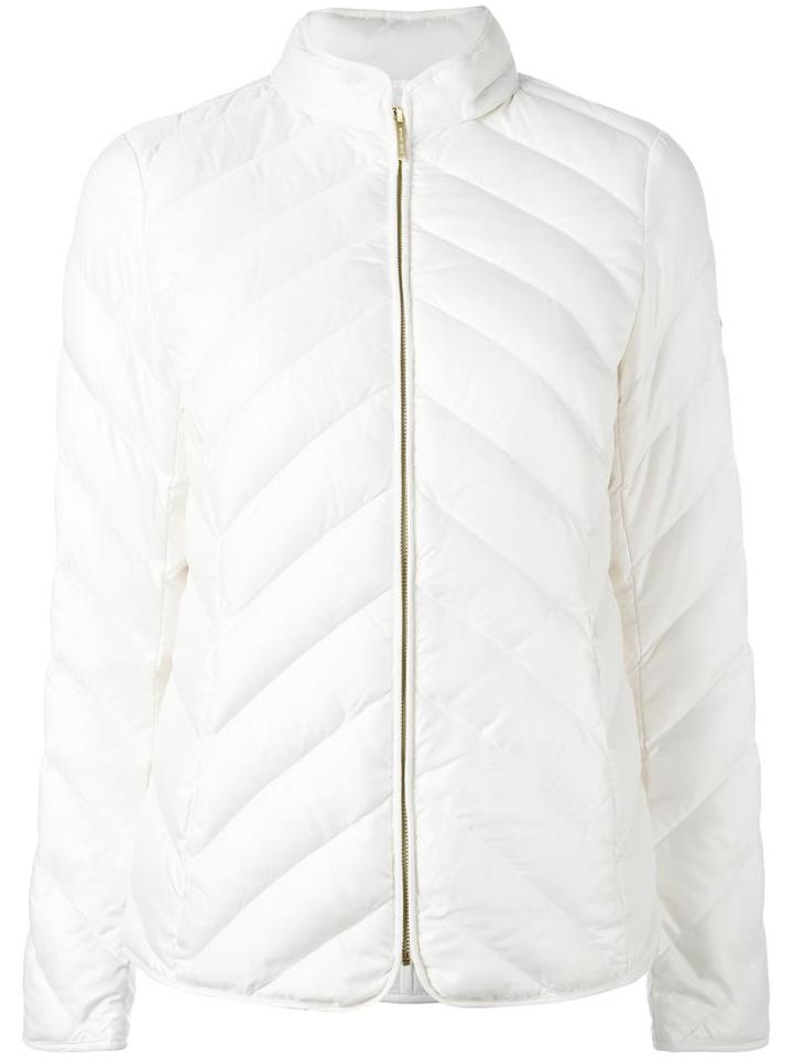Michael Michael Kors Padded Gilet, Women's, Size: Large, White, Polyester