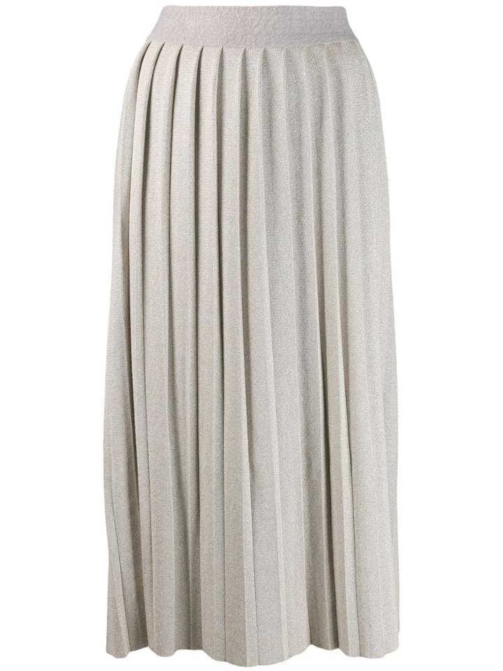 Fabiana Filippi Midi Knitted Skirt - Neutrals