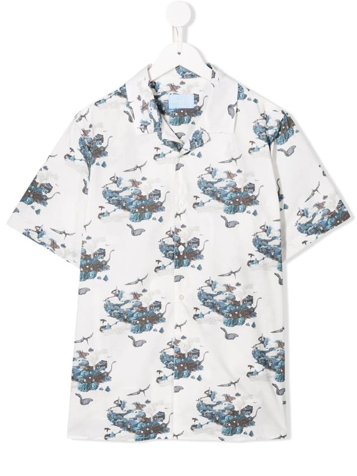 Lanvin Enfant All-over Print Shirt - White