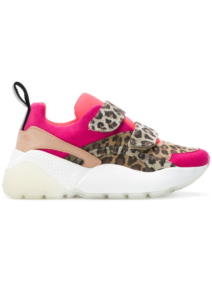 Stella Mccartney Flatform Leopard Sneakers - Brown