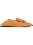 Sergio Rossi Logo Plaque Loafers - Brown