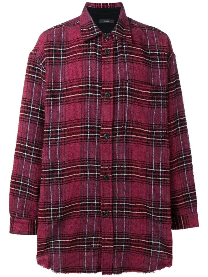 Diesel S-taro Checked Shirt - Pink