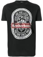 Dsquared2 Brotherhood Print T-shirt - Black