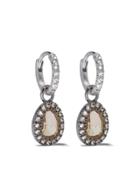 Annoushka 18kt White Gold Diamond Small Drop Earrings - 18ct White