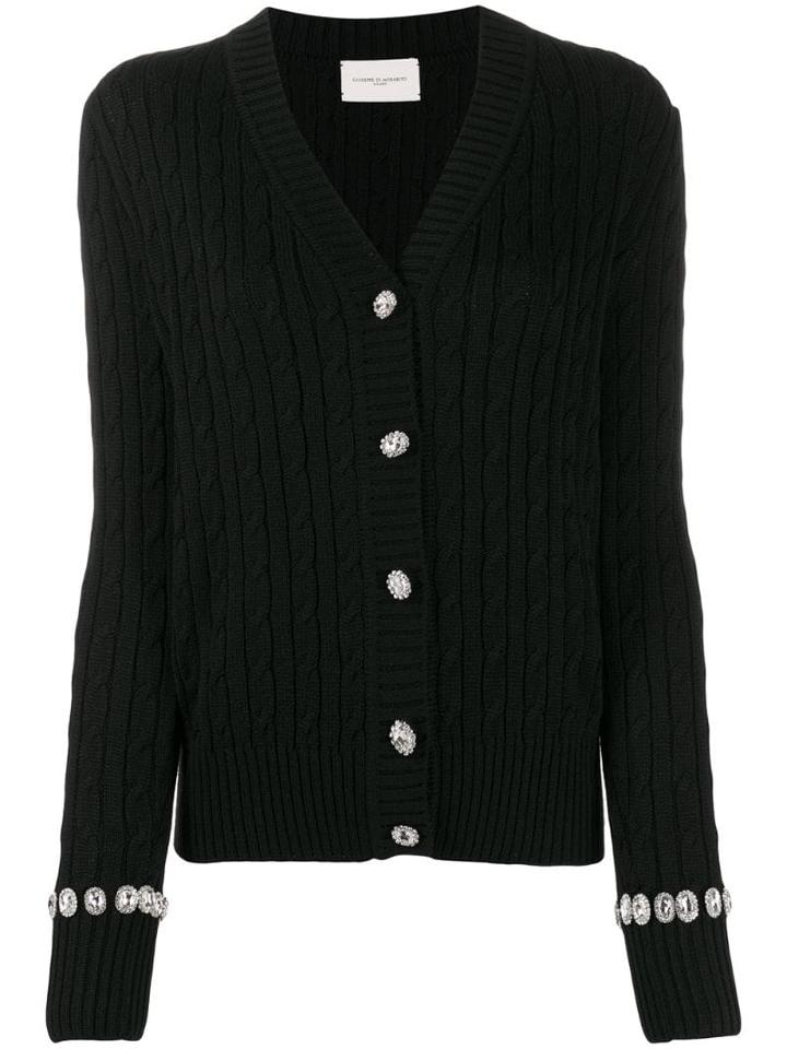 Giuseppe Di Morabito Cable-knit Cardigan - Black