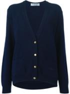 Burberry Vintage V-neck Cardigan, Women's, Size: 44, Blue