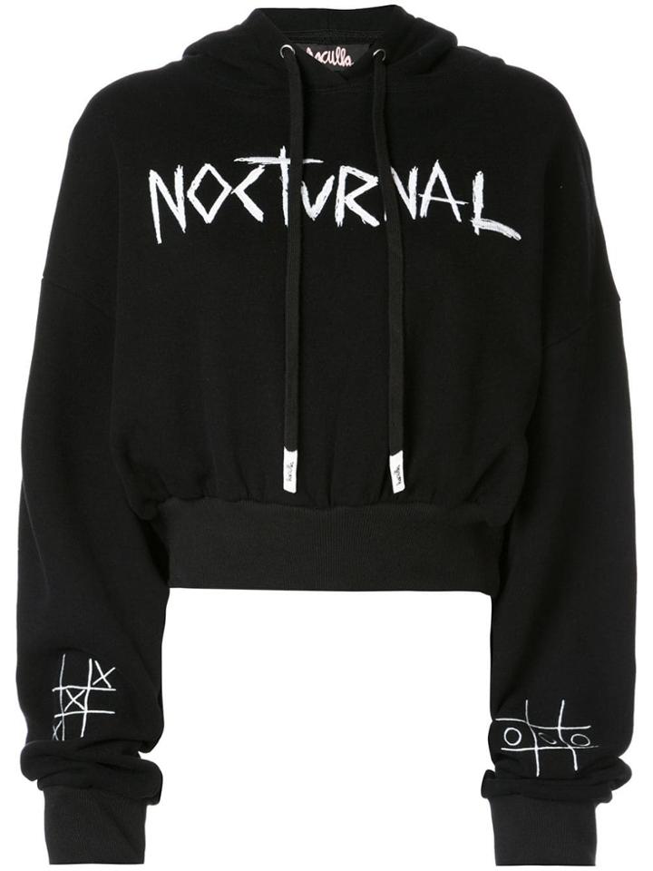 Haculla Cropped Hooded Sweatshirt - Black