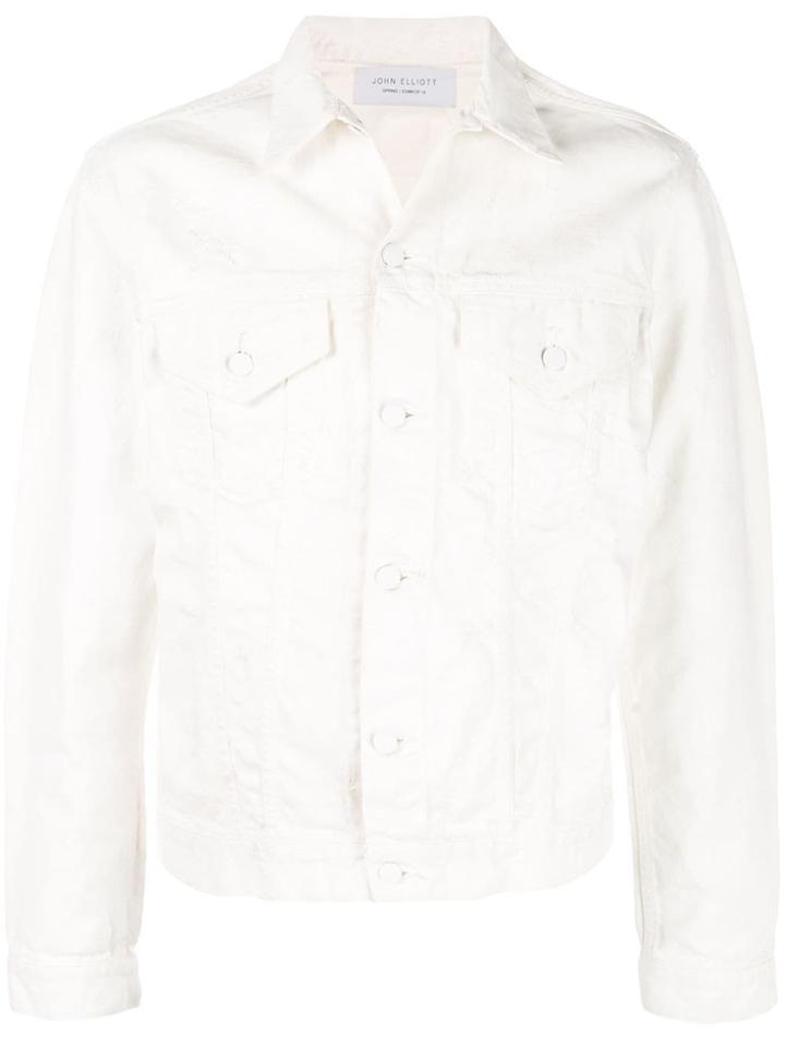 John Elliott Classic Denim Jacket - White