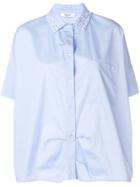 Blugirl Pear Embellished Collar Shirt - Blue