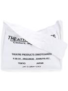 Theatre Products - Logo Print Shoulder Bag - Women - Cotton - One Size, White, Cotton