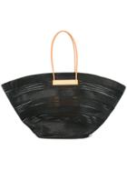 Balenciaga Vintage Cable Mesh Hand Tote Bag - Black