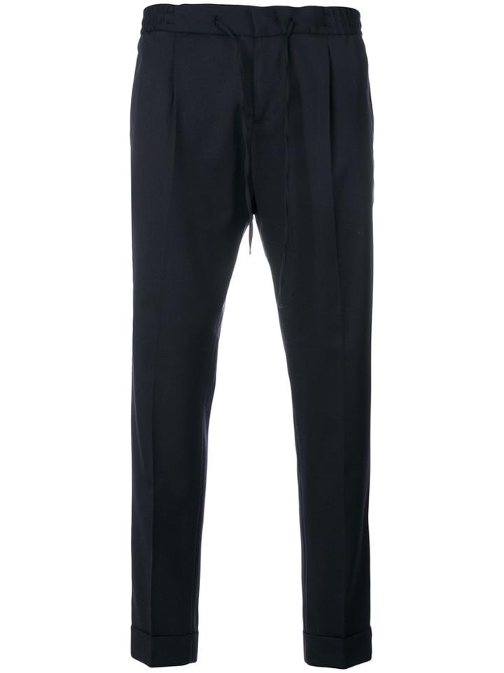 Paolo Pecora Cropped Trousers - Blue