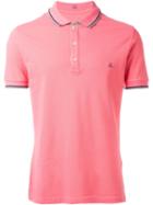 Fay Logo Polo Shirt, Men's, Size: Xl, Pink/purple, Cotton/spandex/elastane