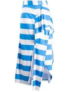 Chalayan Striped Skirt - White