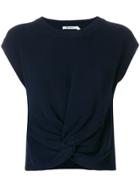 T By Alexander Wang Twist Front Knitted Top - Blue