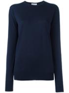 John Smedley Crew Neck Jumper, Women's, Size: Medium, Blue, Merino/virgin Wool