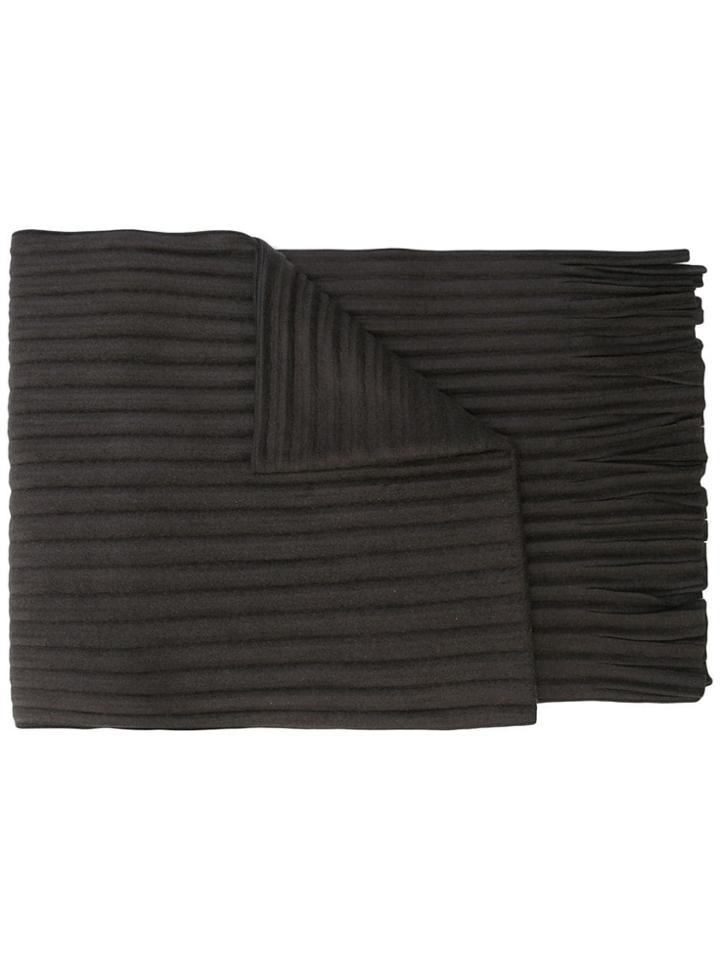 Homme Plissé Issey Miyake Pleated Scarf - Black