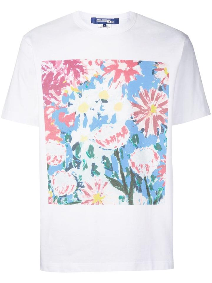Junya Watanabe Man Graphic Print T-shirt - 051 White Pink