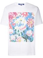 Junya Watanabe Man Graphic Print T-shirt - 051 White Pink