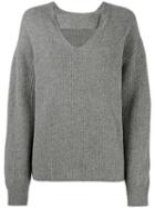 Rejina Pyo - Lisa Knitted Ribbed Sweater - Women - Cashmere/wool - M, Grey, Cashmere/wool