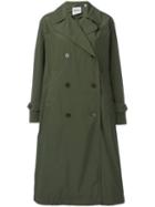 Aspesi Double-breasted Shift Coat, Women's, Size: Small, Green, Polyamide/polyester