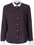Red Valentino Check Blouse - Blue