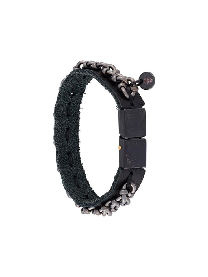 Eleventy Chain And Strap Bracelet