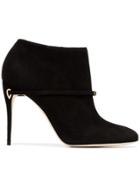 Jennifer Chamandi Black Maurizio 105 Suede Leather Boots