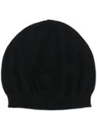 Rick Owens Cashmere Knitted Beanie - Black