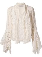 Martha Medeiros Marescot Lace Shirt, Women's, Size: 38, White, Polyester/polyamide