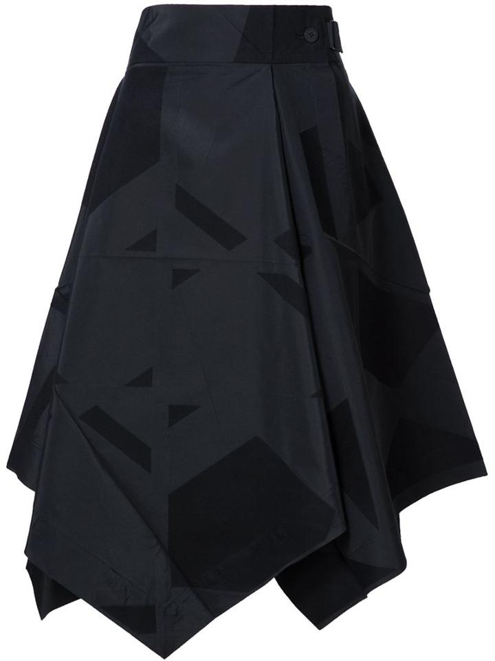 Issey Miyake Handkerchief Skirt, Women's, Size: 3, Black, Cotton/polyester
