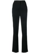 Givenchy - Tailored Bootcut Trousers - Women - Silk/cotton/polyamide/viscose - 38, Black, Silk/cotton/polyamide/viscose