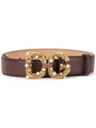 Dolce & Gabbana Dg Amore Logo Belt - Purple