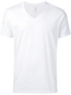 Attachment - V-neck T-shirt - Men - Cotton - 2, White, Cotton