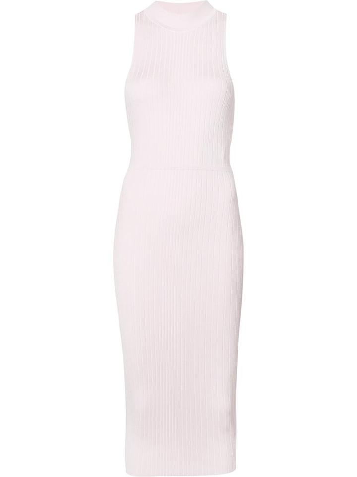 Cushnie Et Ochs Lace-up Detailed Back Dress, Women's, Size: Medium, Pink/purple, Viscose/polyester
