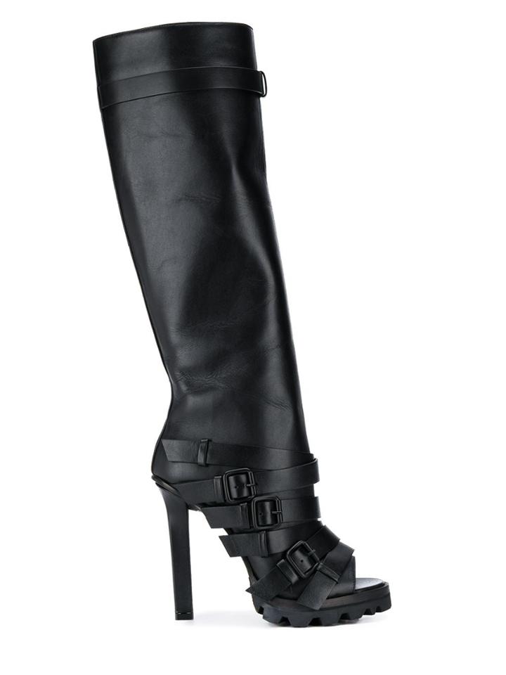 Dsquared2 Cross'n'roll Open Toe Boots - Black