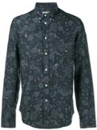 Kenzo 'tanami' Embroidered Shirt, Men's, Size: 42, Black, Cotton