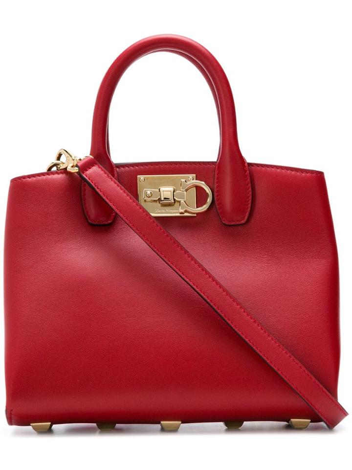 Salvatore Ferragamo Gancini Tote - Red