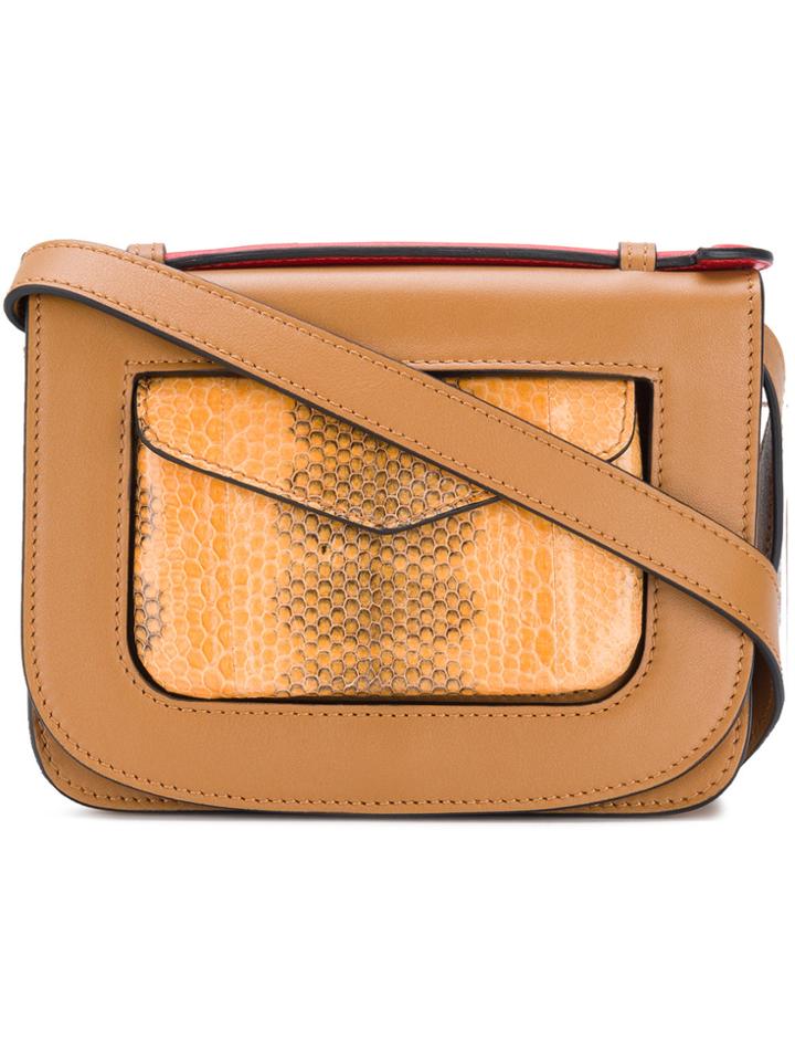 Stée Flap Camera Crossbody Bag - Brown