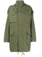 R13 Olive Green Oversized M65 Parka Coat