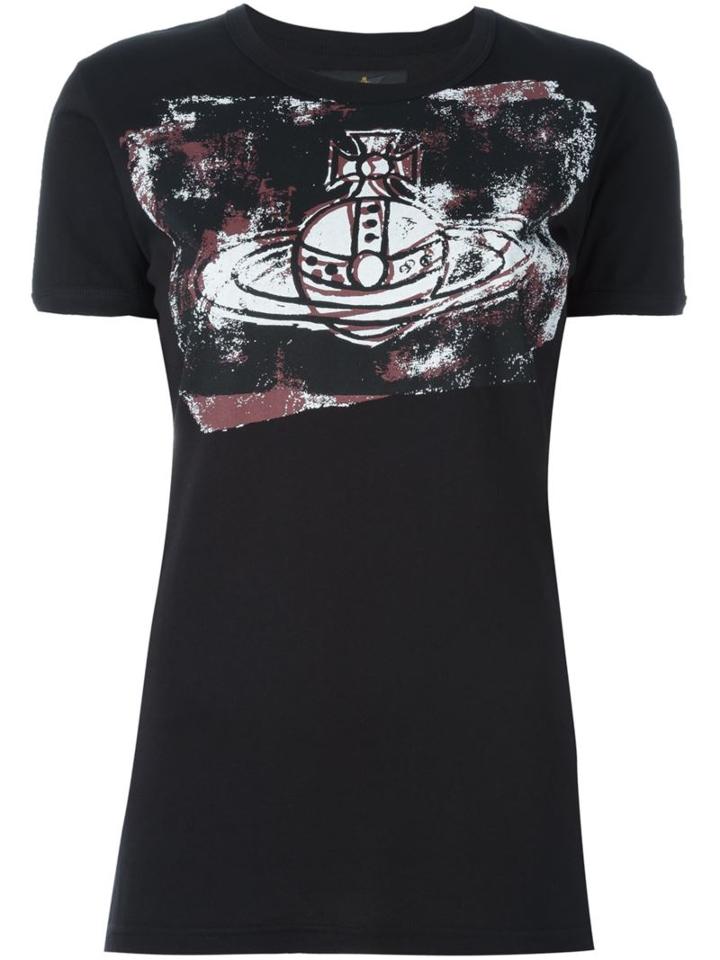 Vivienne Westwood Anglomania Logo Print T-shirt, Women's, Size: Small, Black, Cotton