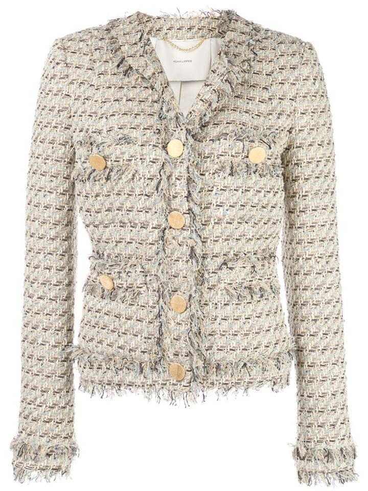 Adam Lippes Single-breasted Tweed Jacket - White