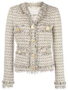 Adam Lippes Single-breasted Tweed Jacket - White