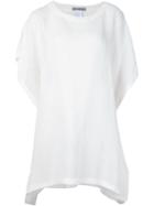Issey Miyake Long Tunic Top, Women's, Size: 2, White, Paper